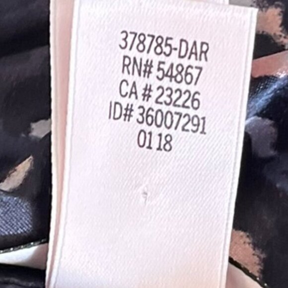 Victoria's Secret Woman's Multicolored Silky Animal Print Pajama Dress Sz lr - Picture 7 of 8